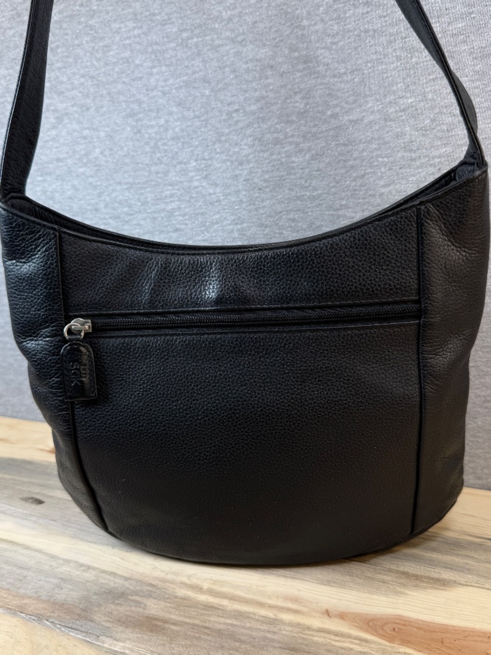 The Sak Shoulder Bag Black Pebbled Leather Hobo Bag Great Condition! - Picture 3 of 13